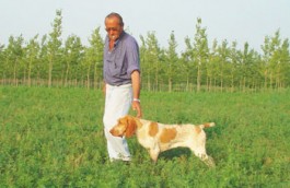 Bottani Luigino (papà di Tullio) con Malvasia di V. Carla.